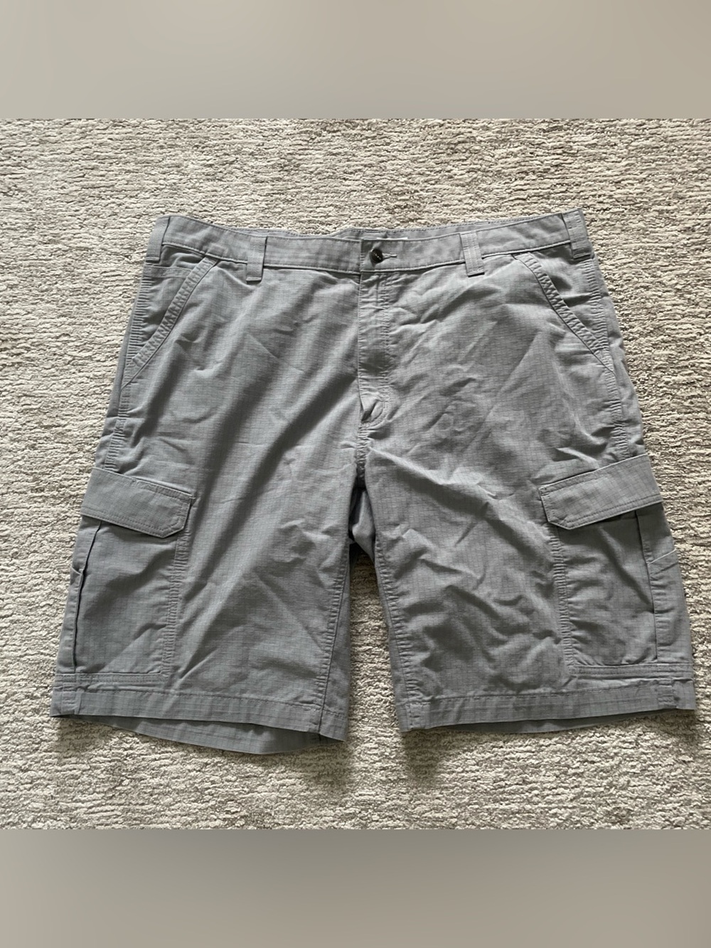 Carhartt Force Relaxed Fit Ripstop Cargo Work Shorts Gray Men’s Size 42 Utility